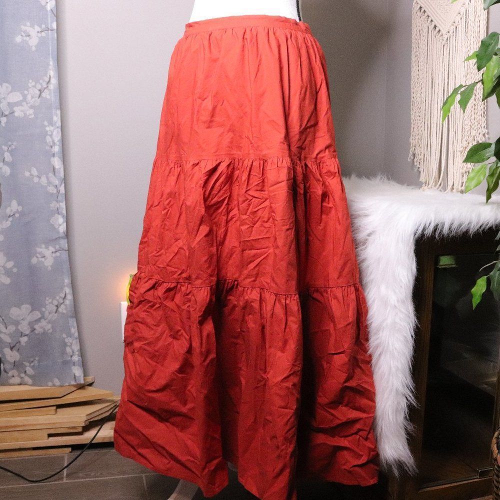 Banana Republic | Full Cotton Prairie peasant Skirt Small